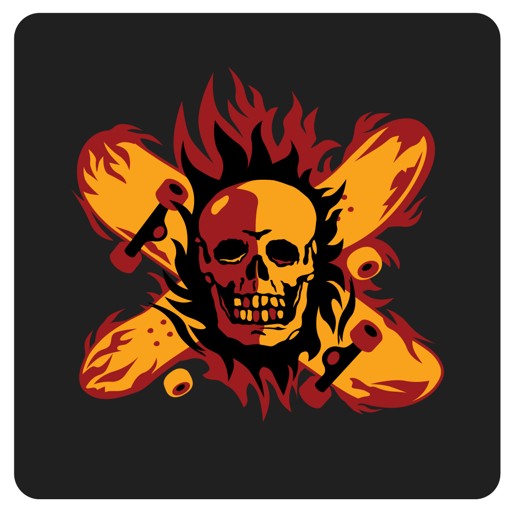 Triple - Womens Maroon Fire Pirate Tee