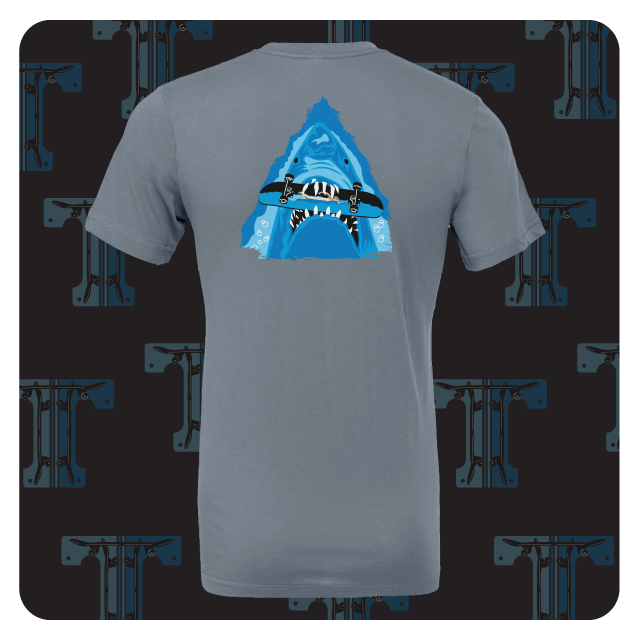Triple - Mens Steel Blue JAWS Tee