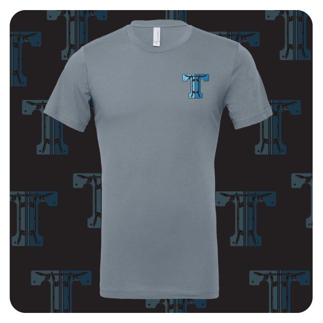 Triple - Mens Steel Blue JAWS Tee